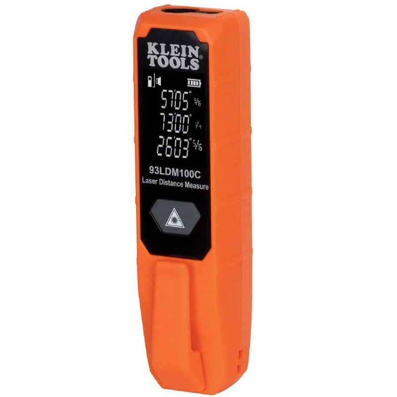 Klein Tools 93LDM100C Compact Laser Distance Measure, 100 Feet ...