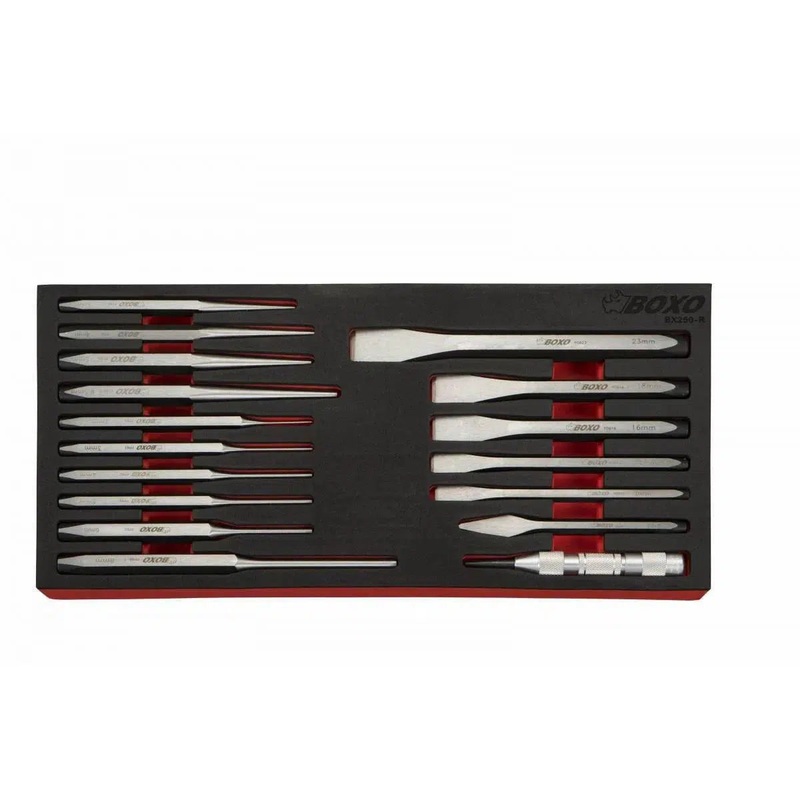 17-Piece Punch & Chisel Set | 1/3rd EVA Foam - Adjustable Wrench Pro Series