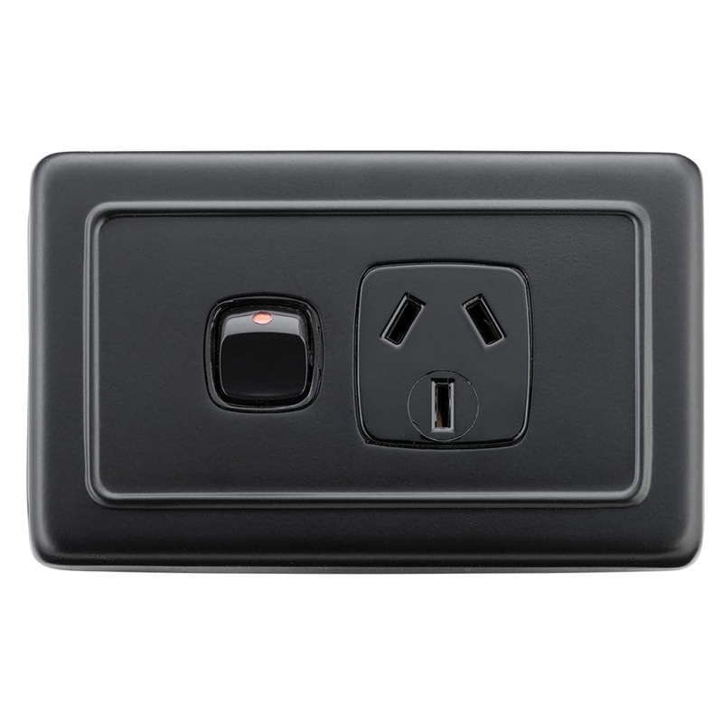 Socket Rocker Socket Flat Plate Rocker Single Matt Black - Adjustable Wrench Pro Series