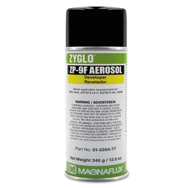 Zyglo ZP-9F Developer, Liquid Penetrant, Aerosol Can, 16 oz ...
